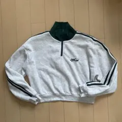 Doublefocus ハーフジップ スウェット グレー S