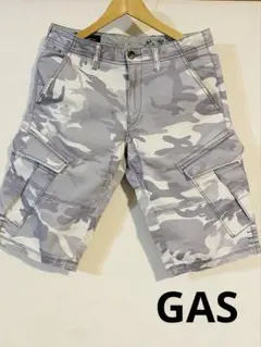 GAS ガス　ハーフパンツ　迷彩柄　30インチ（76.3cm）