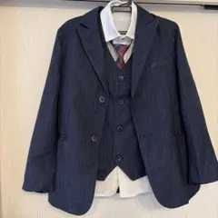 ネイビー ストライプ スーツセット 140cm