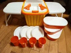 ピクニックバスケット　ウイングバスケット イモタニ製