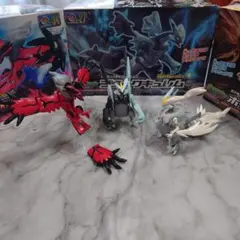 ポケプラ ブラックキュレム ホワイトキュレム イベルタル 3体セット　箱無し