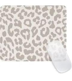 可愛い❤️ヒョウ柄 マウスパッド 耐久性 滑り止め 水洗い可オフィス デスクマット