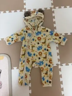 ベビーフリース2点セット フリースアウター 動物柄・ハート柄