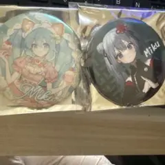 初音ミク　缶バッジ　大き目　メタリック39Culture 2023 EXTRA