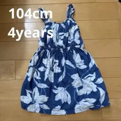 baby GAP リネン 花柄ワンピース 4years 105cmのサムネイル