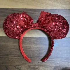 東京ディズニーリゾート カチューシャ スパンコール レッドのサムネイル