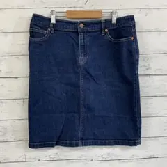無印良品✨ミニスカート【M】デニム タイト 細身 インディゴブルーのサムネイル
