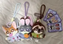 52TOYS ズートピア ぬいぐるみストラップ 3点セット