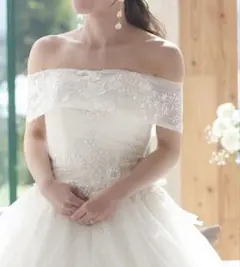 ウエディング　オフショルダー　ボレロ