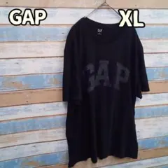 ギャップ ロゴ プリント Tシャツ 黒 XL ビッグシルエット【か432】のサムネイル