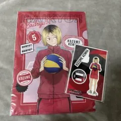 ハイキュー10周年記念展描き下ろし孤爪研磨 クリアファイル、アクリルスタンド