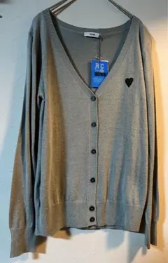 新品 RCWB カーディガン グレー プリント ハート RODEO CROWNS