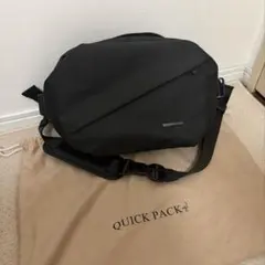 【ほぼ未使用】QUICK PACK ボディバッグ ブラック　10s