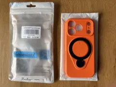 iPhone 17 Pro用 MagSafeリング付ケース 橙