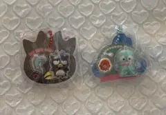 サンリオキャラクターズチョコボーロハンギョドン　バツ丸サンリオパッケージチャーム