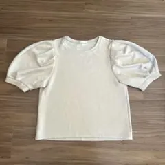 ホワイト パフスリーブ Tシャツ