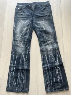 極美品】TORNADO MARTのダークブルーシューカットデニム - メルカリ