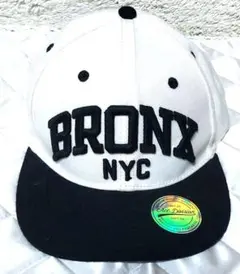 BRONX NYC キャップ ホワイト/ブラックのサムネイル