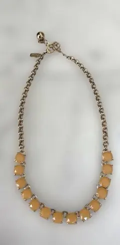kate spade new york★ネックレス オレンジ ゴールド スクエアのサムネイル