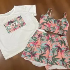 Roxy セパレート水着tーシャツ3点セット140