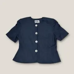 BILLBLASS ビルブラス リネン 半袖 ジャケット ネイビー 13BR