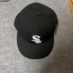 59FIFTY 黒 キャップ Sの刺繍　NEW ERA ニューエラ