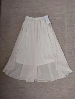 【新品】RAY CASSIN　ロングフレアースカート(裏地付)アイボリー