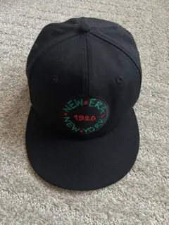 NEW ERA ブラック キャップ 1920刺繍
