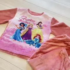 【＊値下＊】ディズニープリンセス♡ふわもこパジャマ上下♡厚手パジャマ120cm