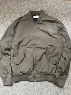 H&Mエイチアンドエム　MA1ジャケット アウター ミリタリー カーキ　S