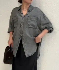 テンセルデニムシャツ