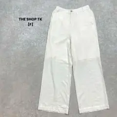 a1919＊THE SHOP TK ワイドパンツ　オフホワイト【F】綺麗め