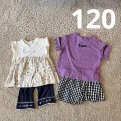 女の子 夏服 120cm まとめ売り 半袖 チュニック ショートパンツ コーデ