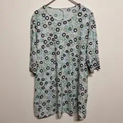 【40】TOPTOPOLOトップトポロ　レディース　シャツ　柄　美品　おしゃれ