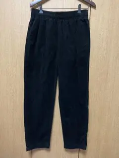 GU コーデュロイ　シェフパンツ　L 黒　メンズ　ウエストゴム　紐