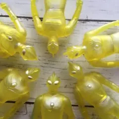 ⑦ウルトラマン フィギュア イエロースケルトン 6体セット まとめ売り