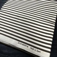 SEVENBERRY ストライプ　オックス生地　ブラウン