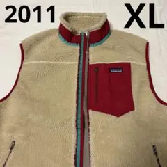 希少XL廃盤2011限定色レトロXベスト貴重ナチュラル×レッド生産終了レア