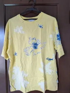 デシグアル アーティスティック花柄Tシャツ S イエローのサムネイル
