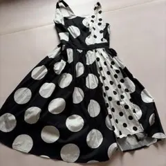 Dress Shop ミニーマウス 白黒ドットフレアワンピース　新品未使用タグ付のサムネイル