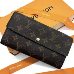 美品　ルイヴィトン　長財布　モノグラム　ポルトフォイユサラ　カード10枚