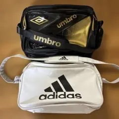 エナメルバッグ　adidas umbro ２つセット