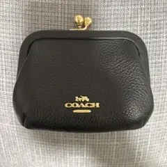 コーチ　がま口　黒