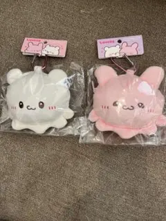 カラビナ付きぬいぐるみファスナーマスコット らぶいーず