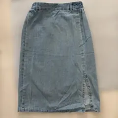 GU タイトスカート スリット入り Lサイズ　デニム　ジーンズ　青　スカート
