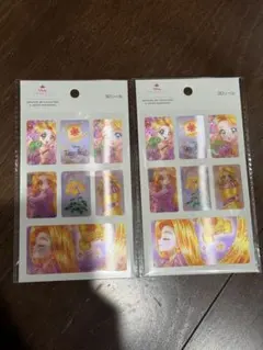 新品未開封 セリア ラプンツェル 3Dシール 2枚セット