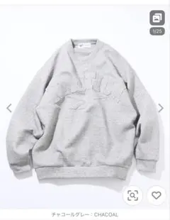 Reebok×NAUTICA ダブルネーム　アーチロゴクルーネックスウェットMのサムネイル