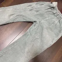 コーデュロイ グリーンパンツ サイドポケット付き　秋冬　120