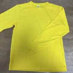 黄色無地長袖　イエロー