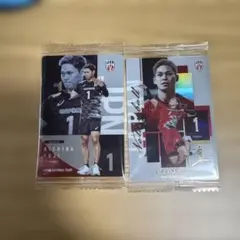 西田有志 バレーボール日本代表 ツインウエハース2枚セット